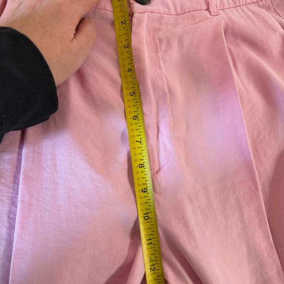 Zara Pink High Waist Wide Leg Trousers Size Small - Picture 5 of 8